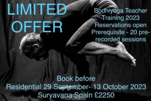 Bodhiyoga teacher training, 300 hour and 500 hour Certification, Spain 