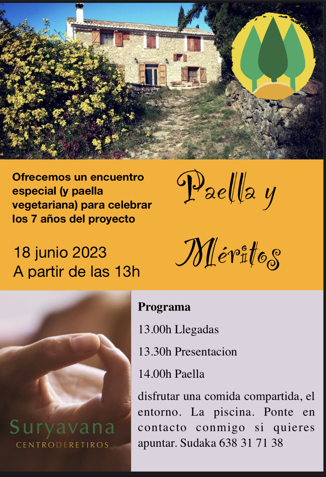 Paella y Méritos- 7 años de Suryavana